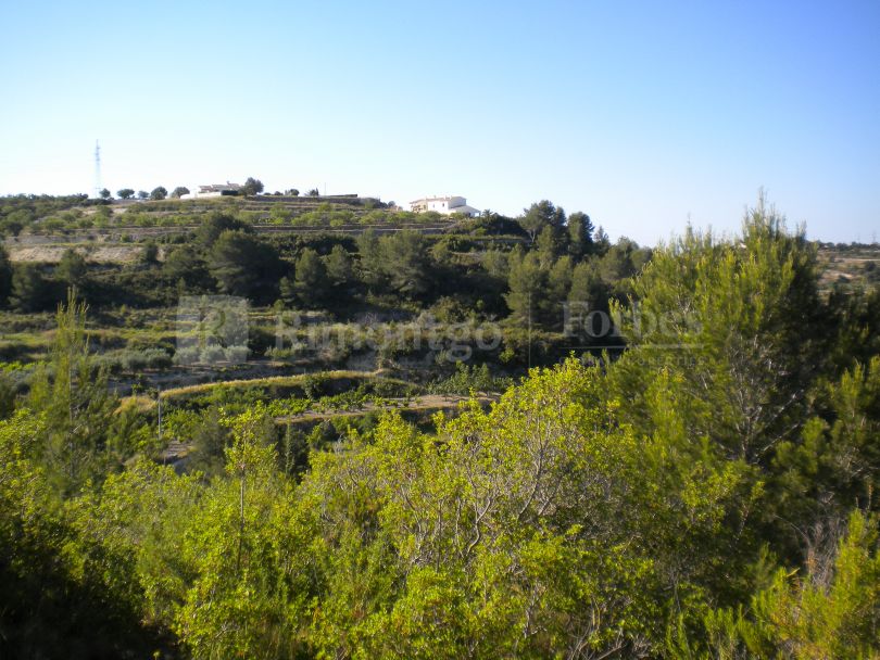 Parcel en situación privilegiada, con vistas a la sierra de Bernia al peñón de Ifach Calpe, a la Solana y al pueblo de Benissa.