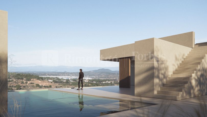 Avantgarde Villa in der schönen, sicheren und privaten Urbanisation des Waldes, Chiva gebaut.