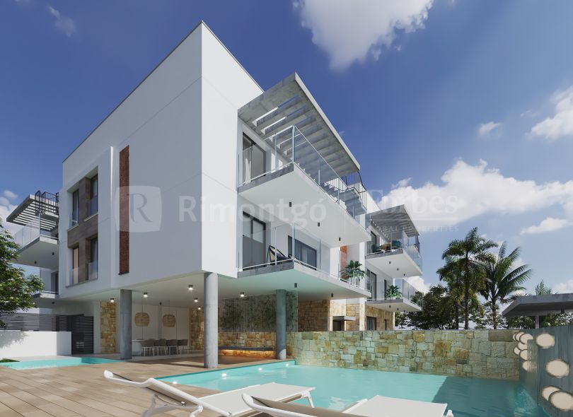 Apartment under construction in an exclusive residential a few meters from the Port of Jávea.