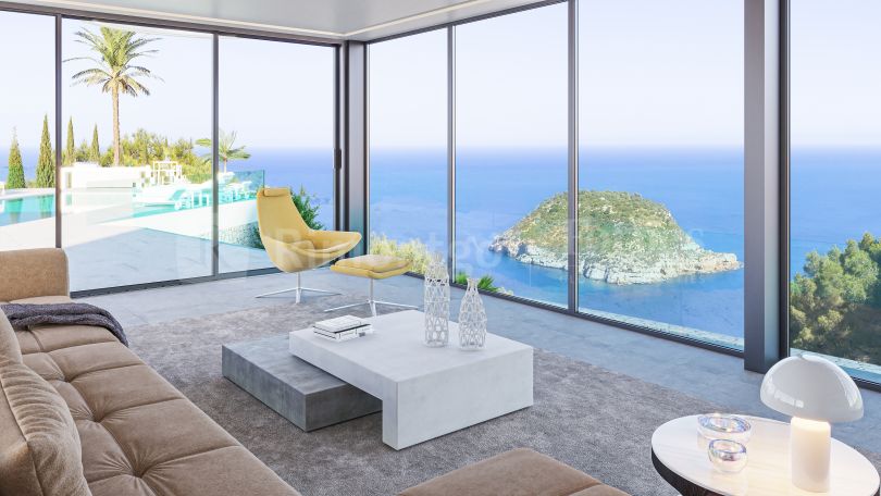 New build villa project with spectacular sea views located in Mar Azul, Jávea.