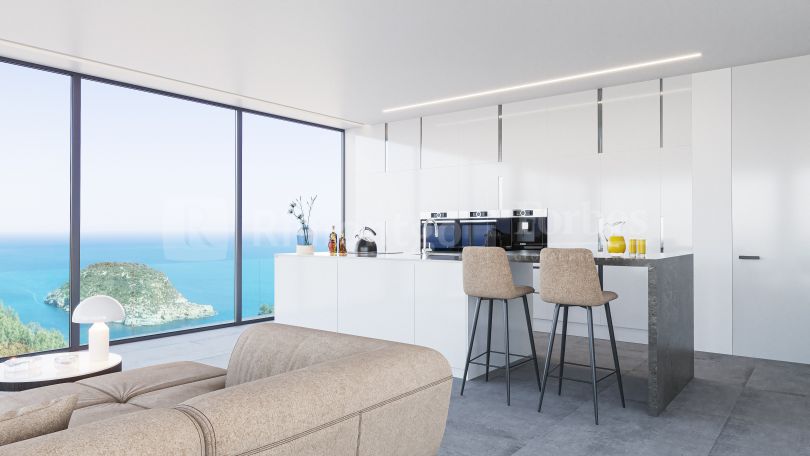 New build villa project with spectacular sea views located in Mar Azul, Jávea.