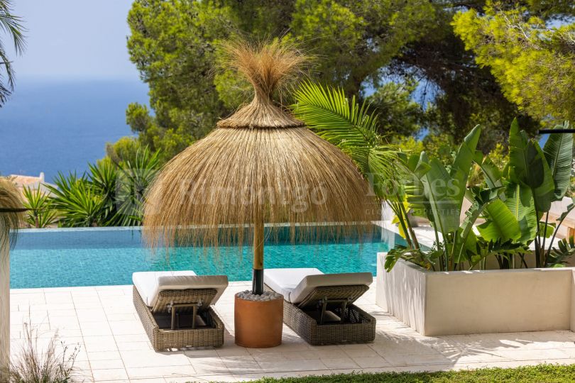 Luxury Ibiza-style villa with sea views in Costa Nova Panorama, Jávea