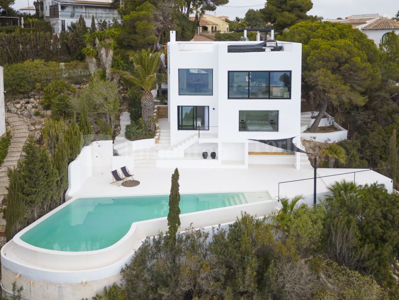 Villa im Stil von Ibiza mit fantastischer Aussicht in der Umgebung von Costa Nova, Jávea