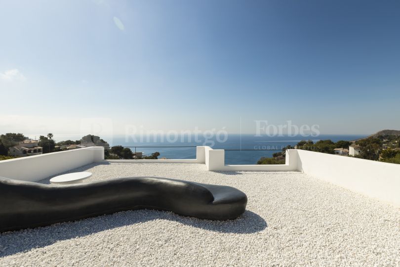 Ibiza style villa with fantastic views located in the area of Costa Nova, Jávea