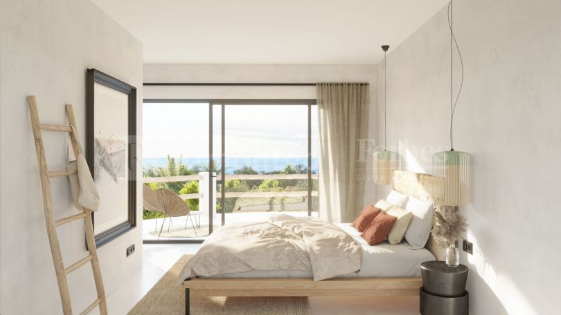 Ibizan style villa with sea views in process of booking in the area of Cap Negre, Jávea