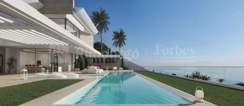 Wunderschöne Villa auf einem Grundstück in erster Meereslinie mit Blick auf das Mittelmeer in Balcón al Mar, Jávea (Alicante) Spanien