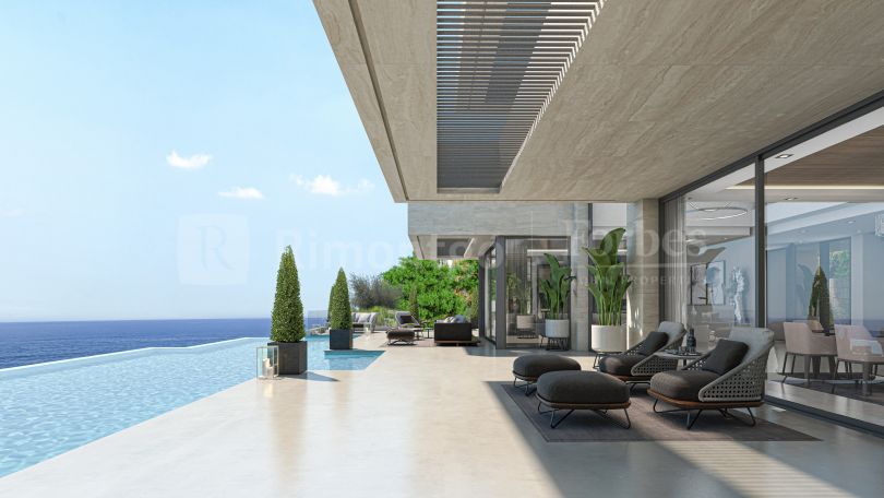 Projet de construction d'une villa moderne à La Siesta, Jávea (Alicante) Espagne, avec une vue impressionnante sur la Méditerranée.