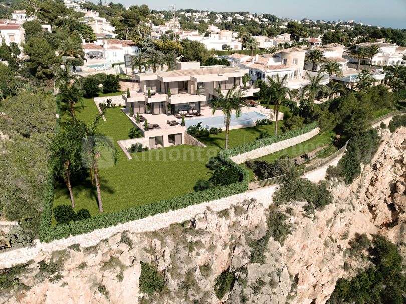 Projet de construction d'une villa moderne à La Siesta, Jávea (Alicante) Espagne, avec une vue impressionnante sur la Méditerranée.