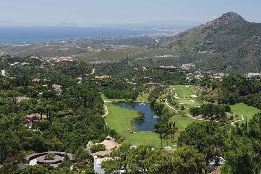 Aerial views of benahavis