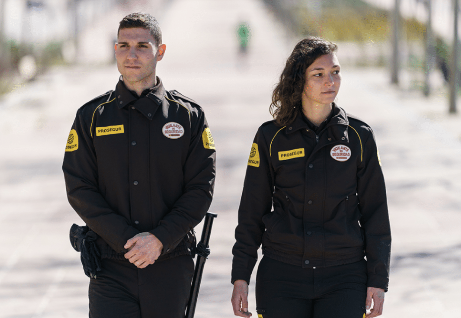 Prosegur security guards working 