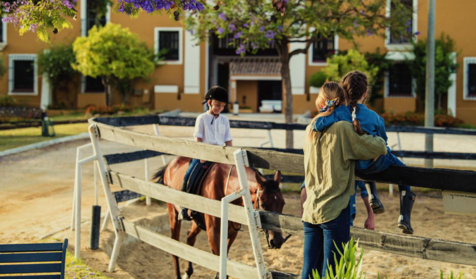 Photo of children at the La Zagaleta Equestrian Centre