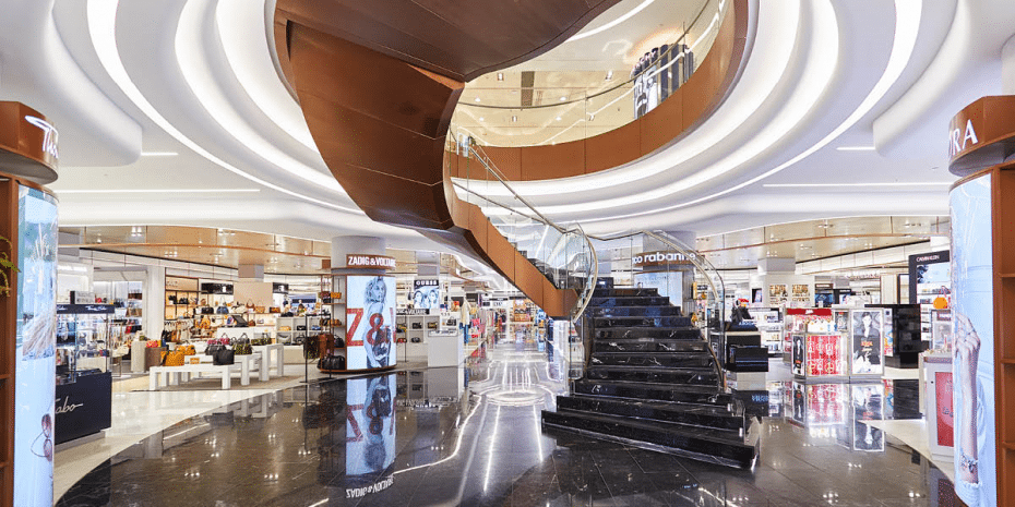 Louis Vuitton Store in a El Corte Ingles Shopping Mall in