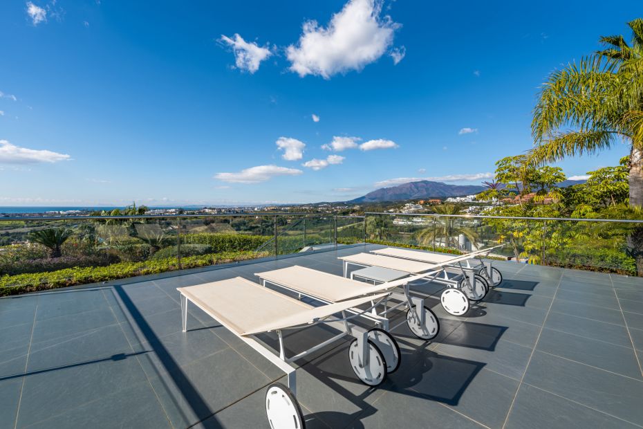 Vistas desde Villa Blue Lagoon en Los Flamingos, Estepona 