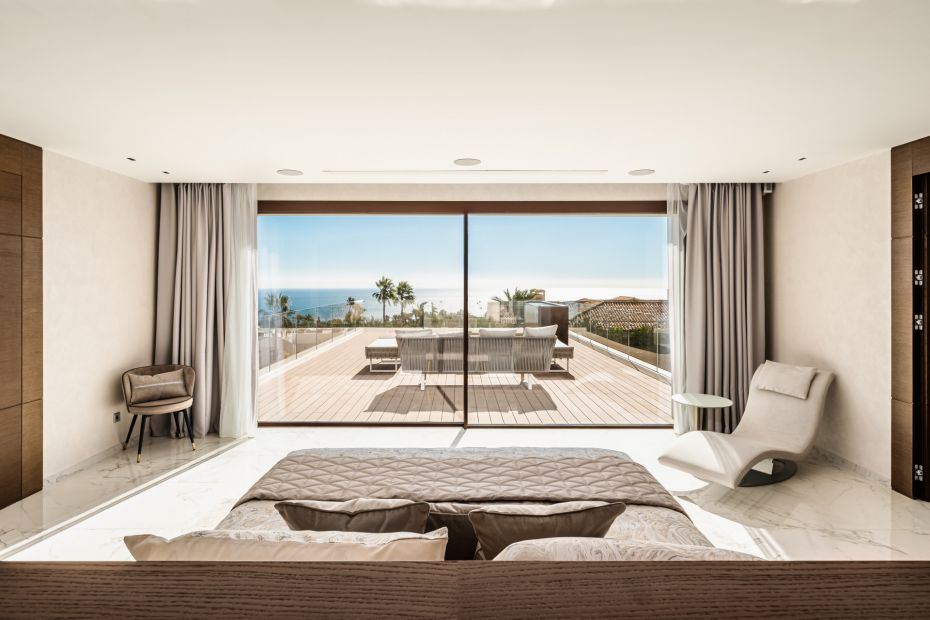Meerblick von einer Villa in Sierra Blanca an der Goldenen Meile von Marbella 