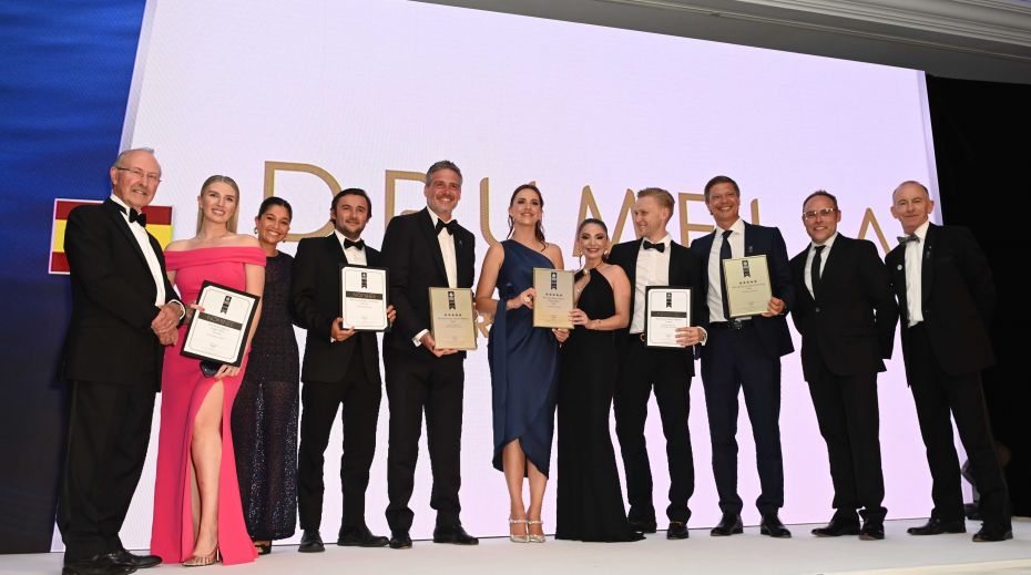 Drumelia Team at International property Award 5 star winner best agency in Spain