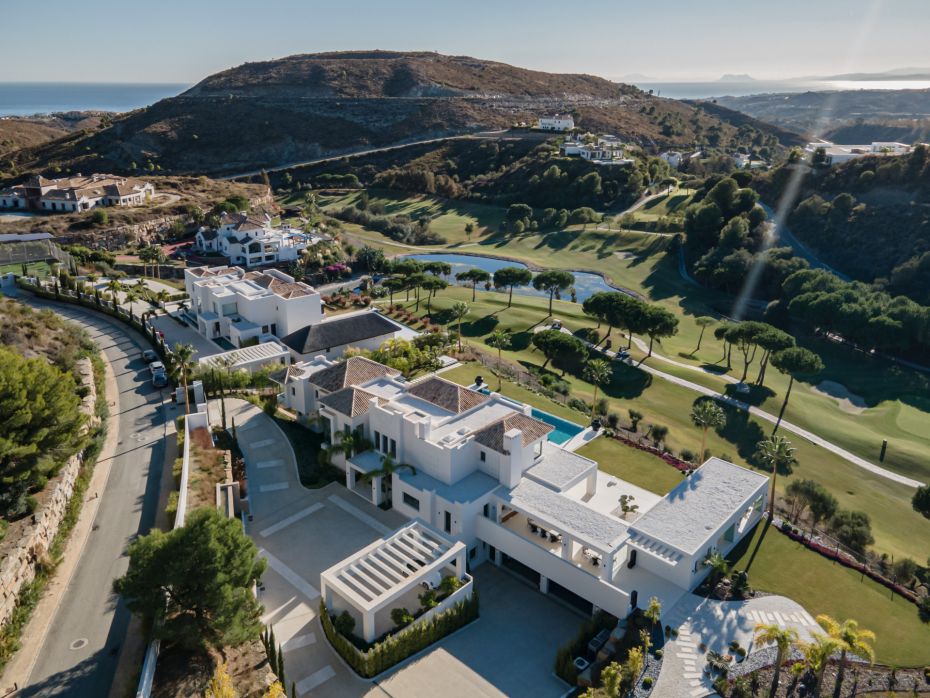 Dron view villa marbella-club-golf-resort-villa-palmeras