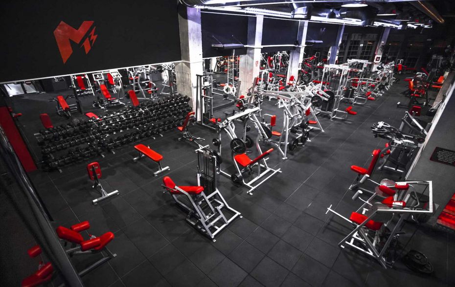 Photograph of the gym facilities at M13 Gym in Centro Plaza, Nueva Andalucia