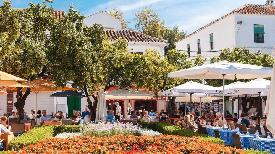 Plaza Los Naranjos en el Centro Histórico de Marbella 