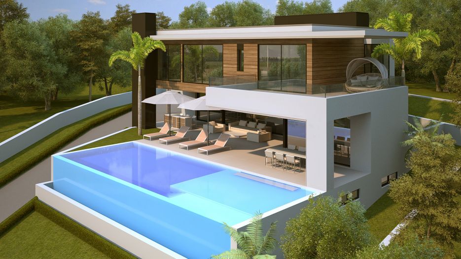 Plot with villa project and license for sale in Alquería