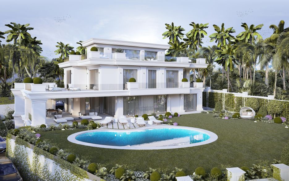 4 new built villas in Lomas de Marbella Club