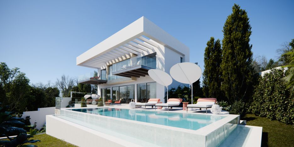 Project of 13 contemporary villas in El Paraiso