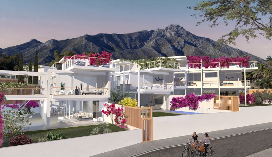 Residencial complex of 8 villas in Marbella Golden Mile