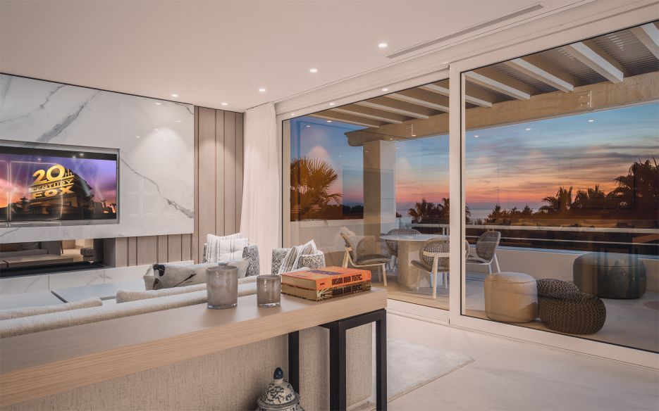 Elegant designer duplex penthouse for sale on Marbella's Golden Mile
