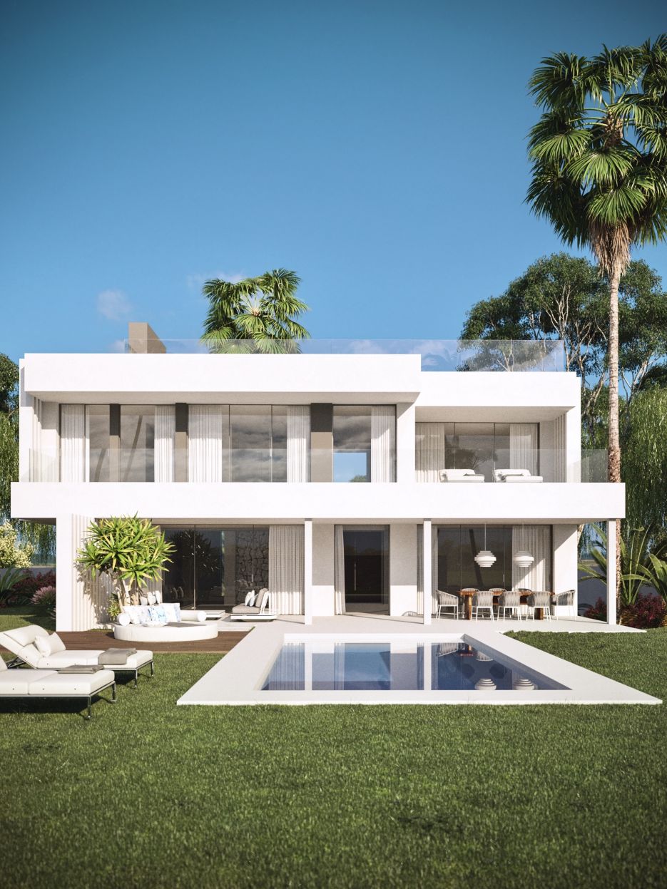 Project of 7 contemporary villas in Cancelada, Estepona