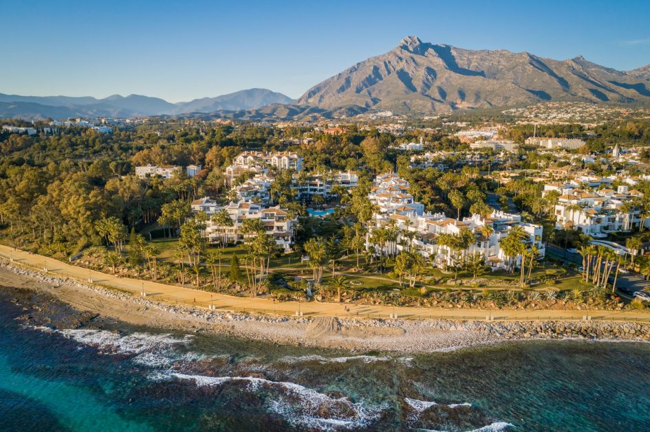 Aerial view Puente Romano, Golden Mile Marbella