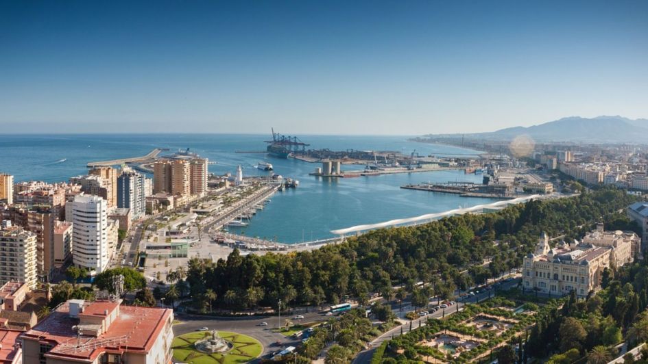 Plaza de Toros y Puerto de Málaga