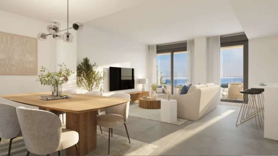 Render of Vanian Views apartment with panoramic sea views in new development in Selwo, Estepona East, New Golden Mile, Costa del Sol