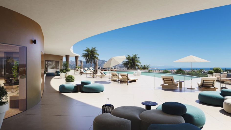 Rooftop chillout zone with panoramic views, in 360 by Cordia, Cerrado del Aguila, Mijas, Costa del Sol
