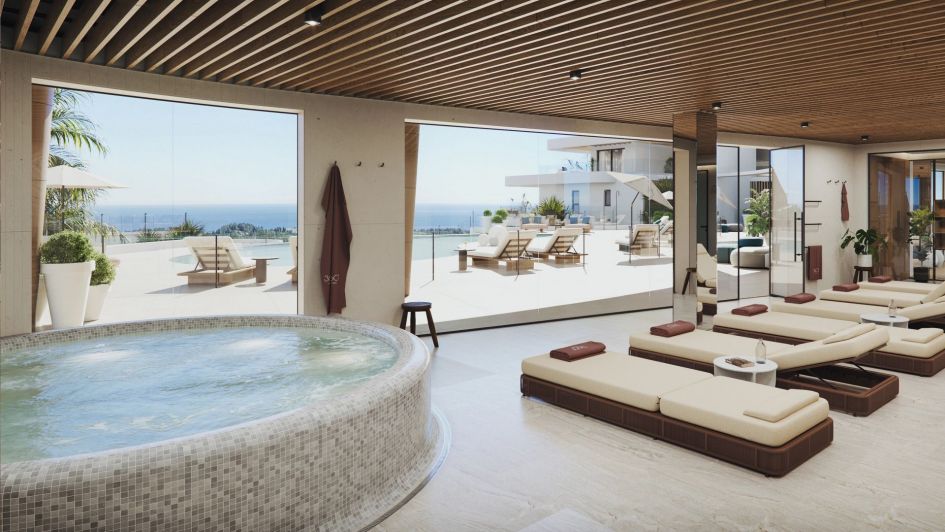Rooftop spa with panoramic views, in 360 by Cordia, Cerrado del Aguila, Mijas, Costa del Sol