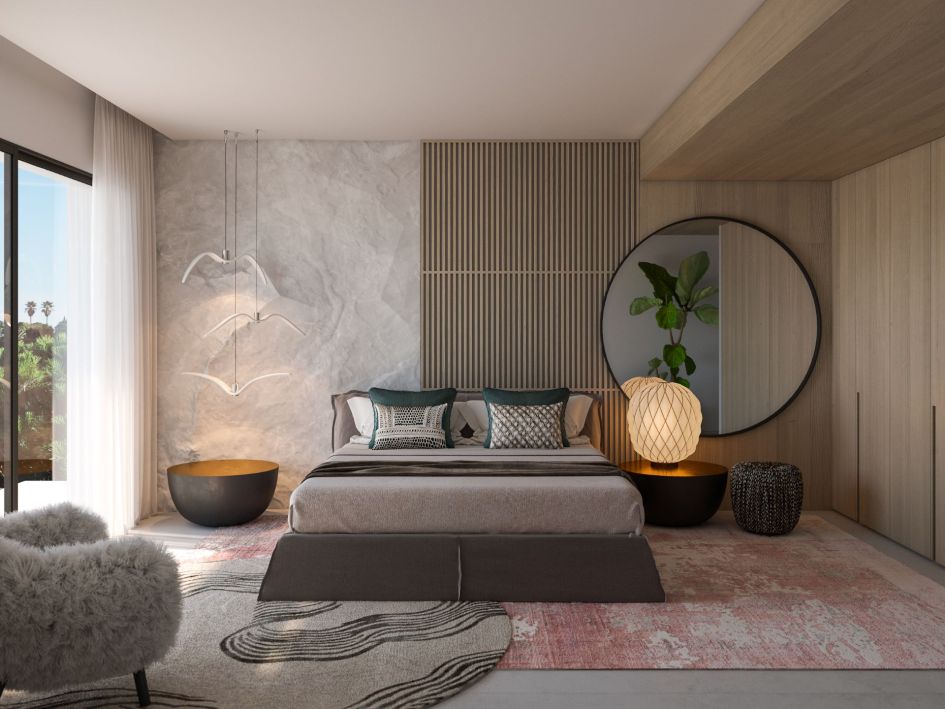 Main bedroom in El Madroñal Villa