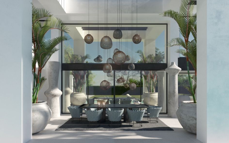 Terrace in Puerto Banus Villa