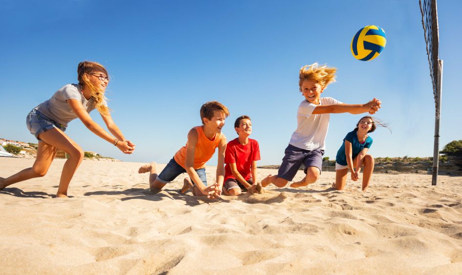 Beach volley kids