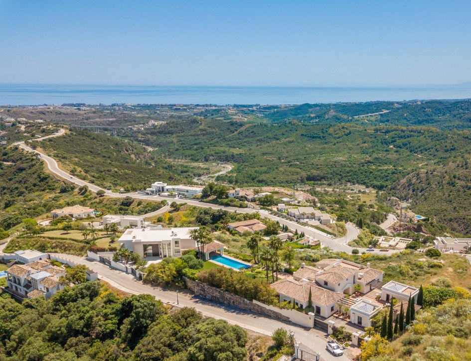 Aerial view of some of Monte Mayor's villas