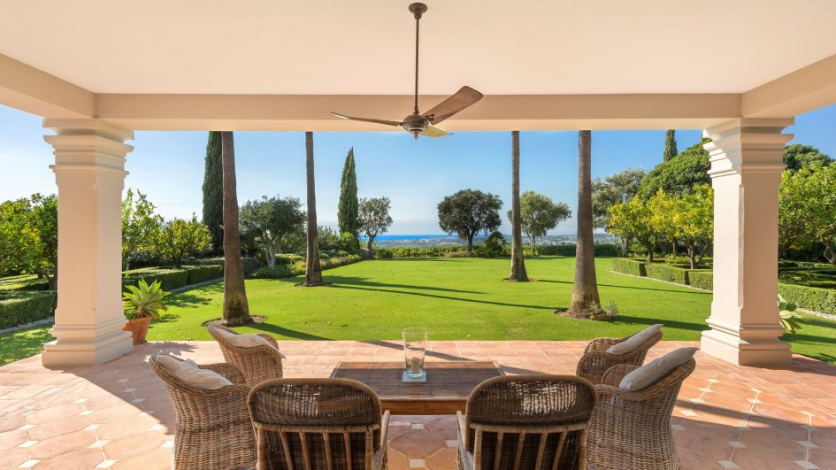 Stunning views from a traditional style home in Marbella Hill Club