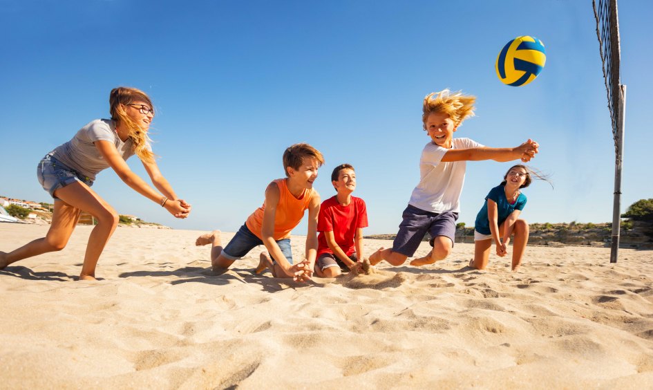 Beach volley enfants