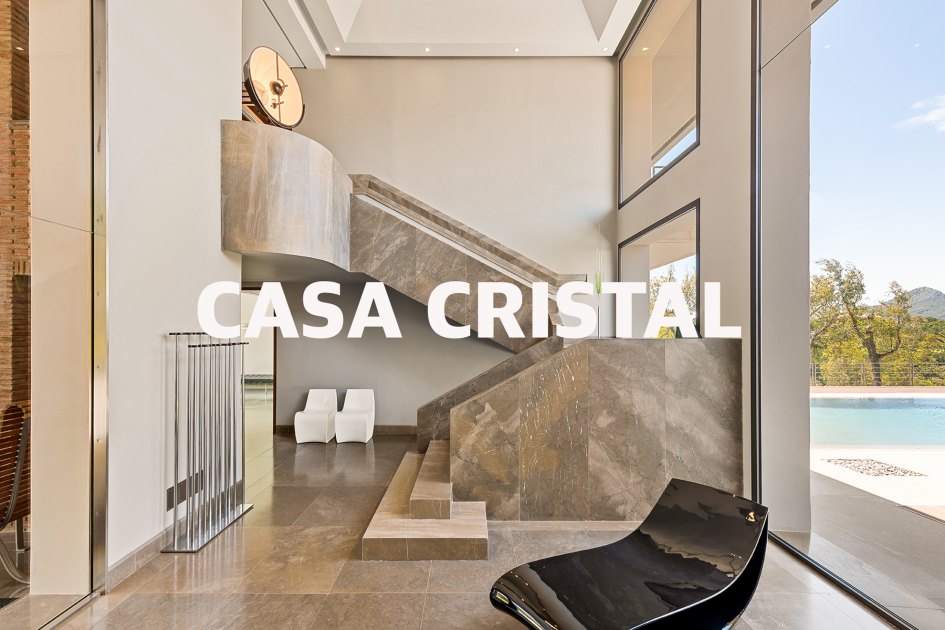 Entrance hall at Casa Cristal, La Zagaleta