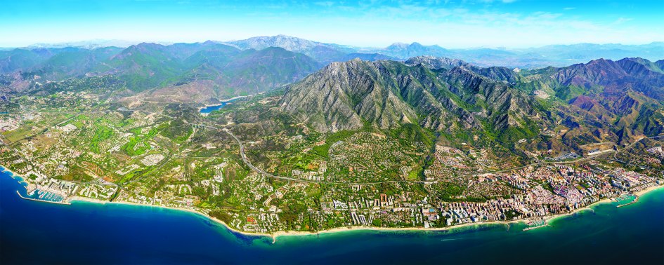 Vista panorámica de Marbella