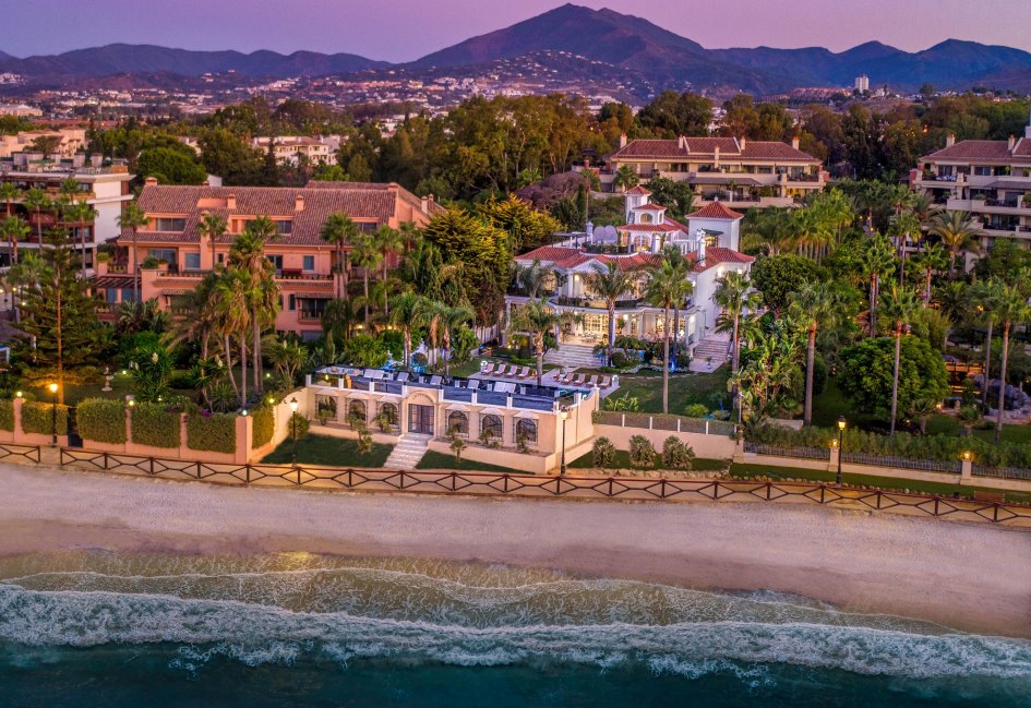 El Martinete is Marbella's most iconic beachfront mansion next to Puerto Banus