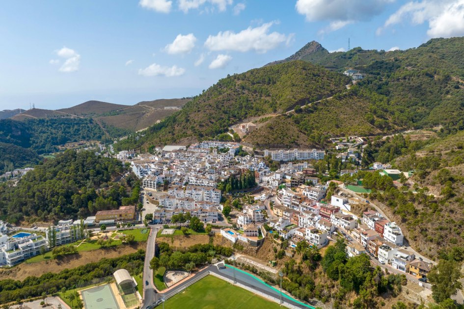 Benahavis village from above