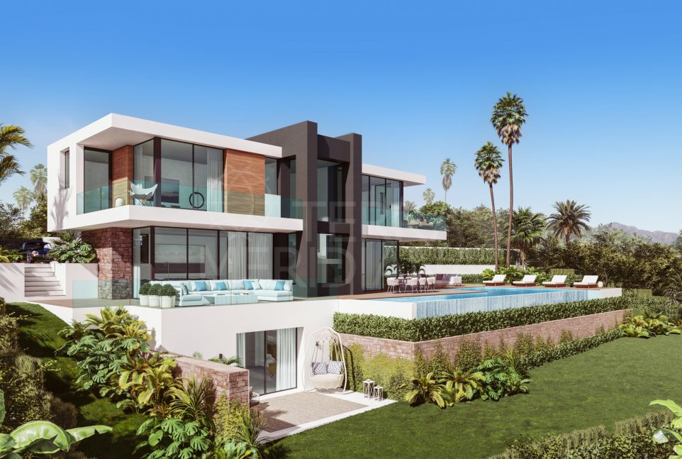 Cutting-edge villa with incomparable open views for sale in La Paloma, Manilva