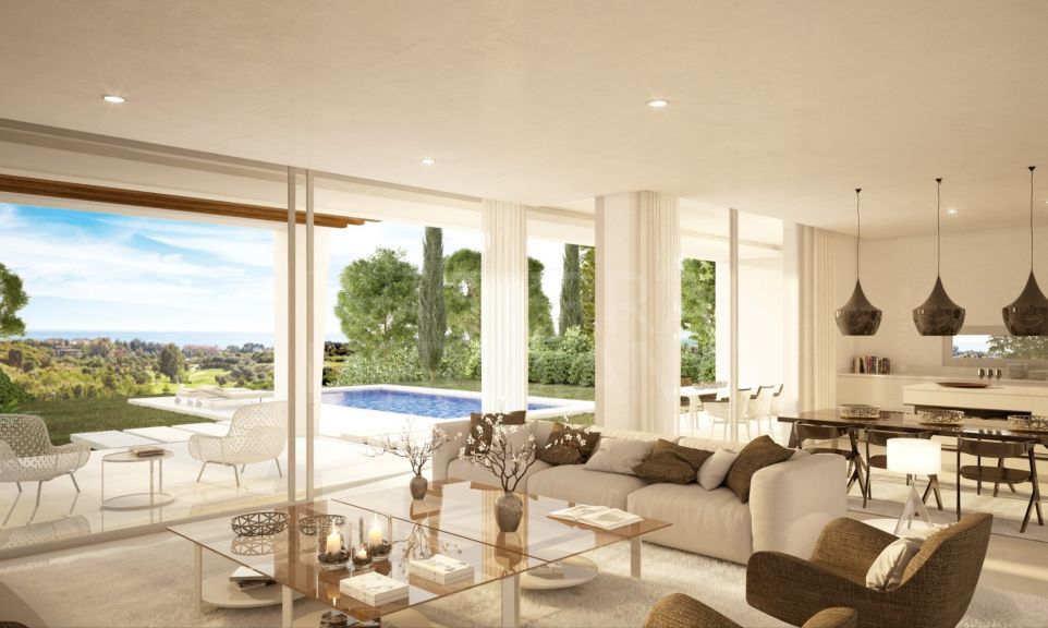 Magnífica villa de estilo moderno de 4 dormitorios a estrenar en venta en Santa Clara, Marbella este
