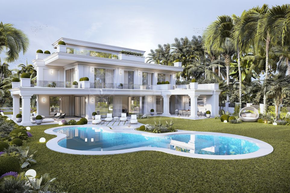 Villa de lujo sobre plano en venta en las Lomas de Marbella