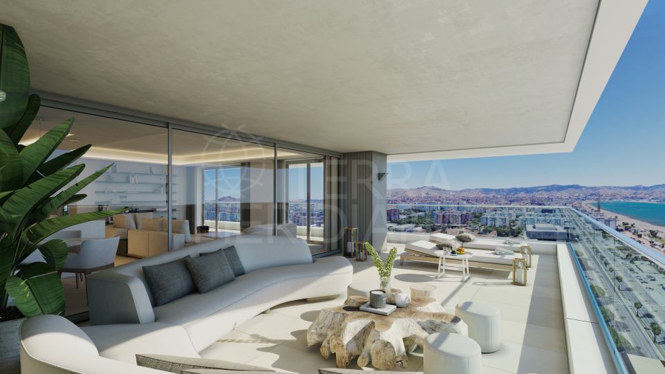 Apartamento en primera línea de mar en venta en Torres Picasso, Málaga