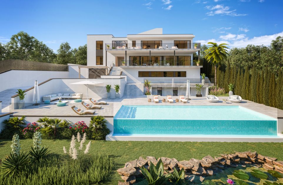 Newly constructed 4 bedroom luxury villa with panoramic views for sale in Sotogrande Alto