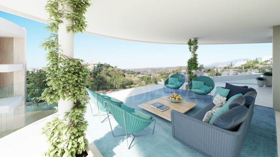 Apartamento de 3 dormitorios en primera planta con vistas impresionantes en venta The View Marbella, Benahavis