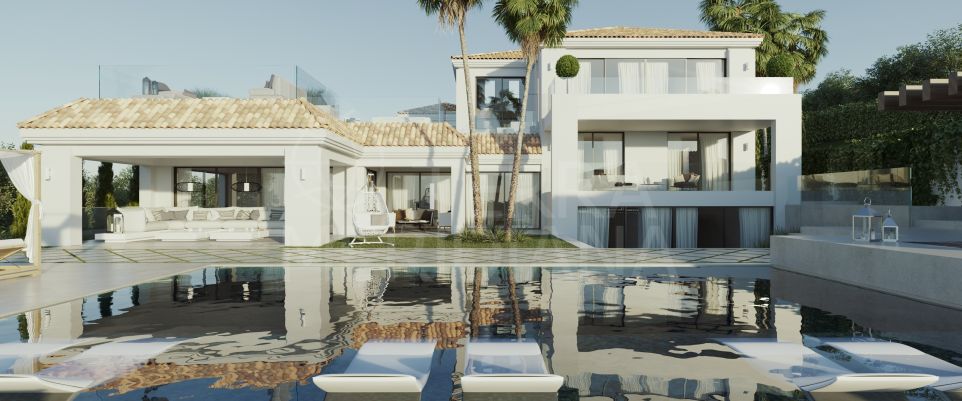 A rare turnkey opportunity for a 5 bedroom villa with spa for sale in Los Naranjos Golf, Nueva Andalucia